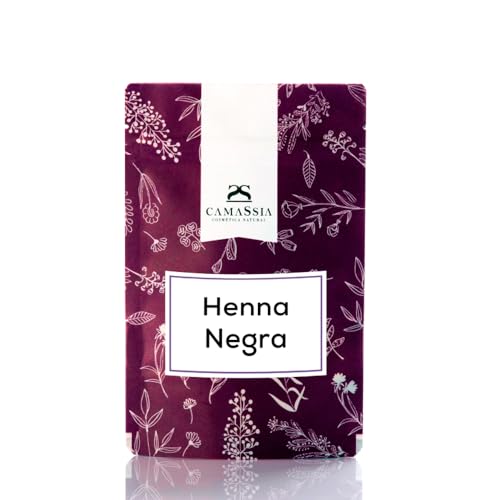 Camassia Henna (Alheña) preta | Tintas vegetais para o cabelo | Henna (Alheña) preta para pintar o cabelo de forma natural. | 100 g