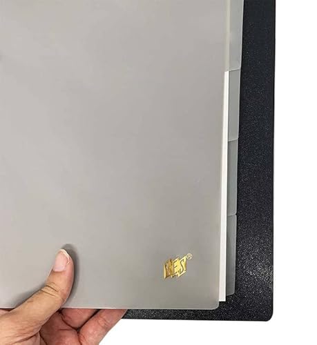 Yes, divisória cinza tamanho universitário A4 Plástico em polipropileno - 5 unidades