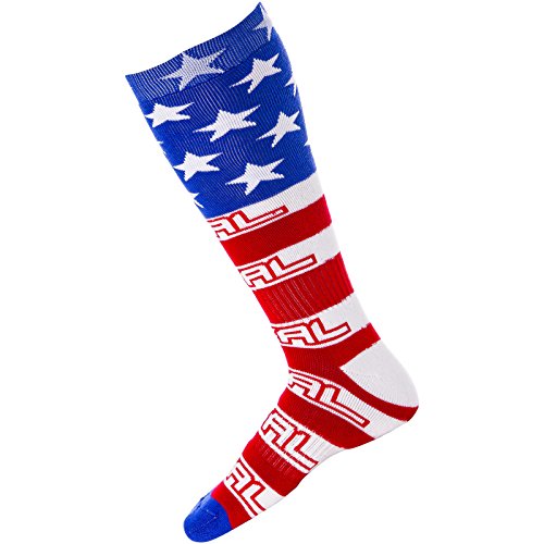 Calzini Mx Oneal 2016 Usa Bianco-Blu-Rosso