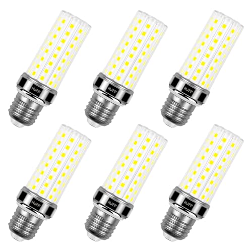 HJFF 6 Pack LED Corn Light Bulb 200w Equivalent 2500 Lumen 5000K Cool Daylight White 20W E26/E27 Base Non-dimmable Ceiling Fan Led Light Bulb for Home Garage Warehouse Indoor Outdoor Led Corn Bulb