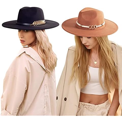 NOZOMI Wide Brim Fedora Hat Cover