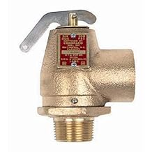 Apollo Valve 10-303 Series Bronze Safety Relief Valve, ASME Hot Water, 30 psi Set Pressure, 3/4" NPT Female