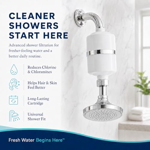 Pommeau de douche Crystal Quest CQE-SP-00800 contre le calcaire et l'eau dure - 8