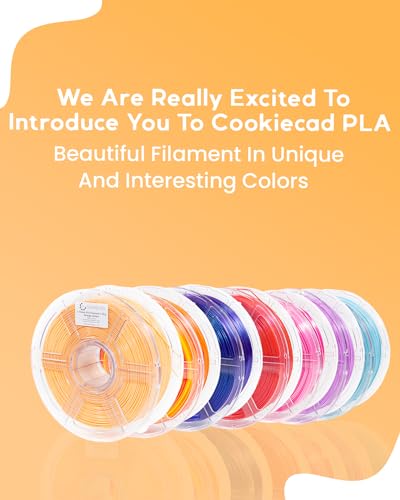 Cookiecad Orange Sorbet PLA - 3D Printer Filament (1.75 mm, 1 kg) - Fernando Cortés
