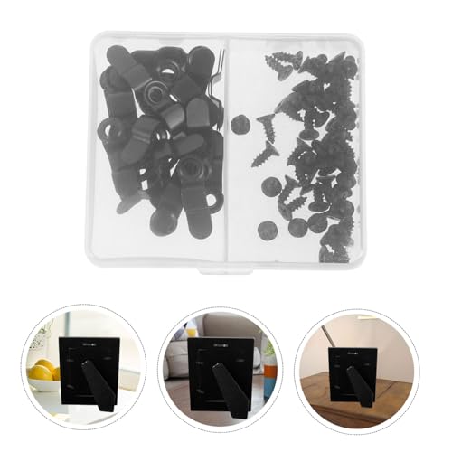 Image of Veemoon Picture Turn Button Hardware Back Clips with Screws for Photo Frame Elegant Design Durable Sturdy Convenient Storage Box for Hanging Artwork