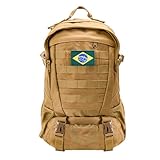 30L Mochila para Caminhada, Homem Leve, Resistente e Prática para Trilhas, Viagens e Dia a Dia (Caqui)
