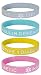 Max Petals Type 1 Diabetic Insulin Dependent Medical Alert ID Silicone Bracelet Wristbands Pastels 4 Pack