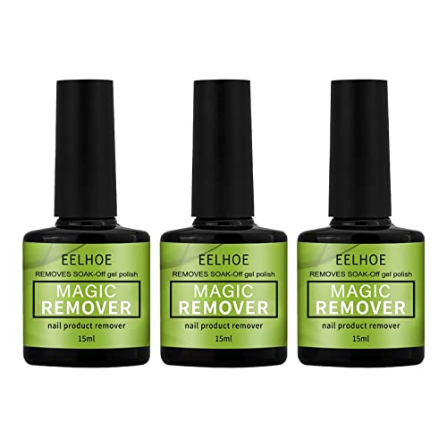 RapStart Gel Nail Polish Remover, 3Pcs Magic Soak Off Gel Polish, In 3 mins Easily and Quickly Removes Dont Hurt Nails, Professional Non Irritating Nail Green