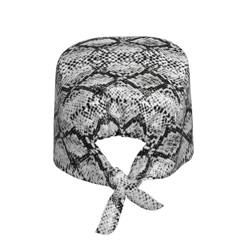 Image of Working Cap Scrub Cap with Sweatband Adjustable Unisex Women Tie Back Hat Nurse Surgical Caps