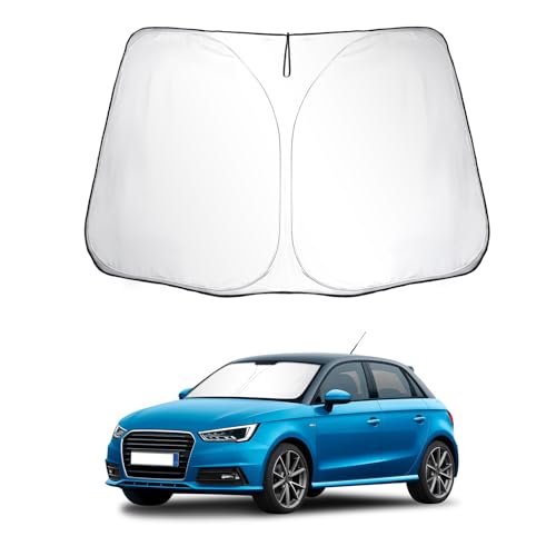 SKTU Parasol para Coche Compatible con Audi A1 8X GB 2011-2024 Parasoles Coche Delantero Plegable con Protección UV