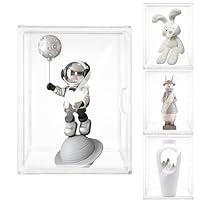 Schaukasten - Acryl Vitrine 39x29x25cm, Hochtransparentes Acryl, Magnetisch & Abnehmbar, Staubdichtes Design für Sammlerstücke für Labubu Großer Plüschpuppe, Modellautos, Segelboote