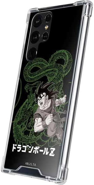 Miniatura 2 de Skinit Funda transparente compatible con Galaxy S23 Ultra, diseño oficial de Dragon Ball Z Goku y Shenron