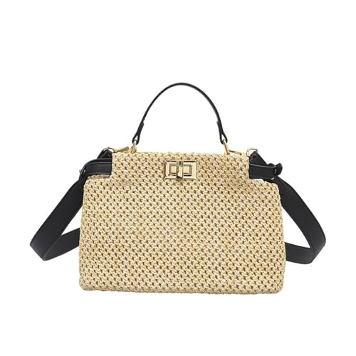 Straw Purses for Women 2024 Beach Bag for Women Small Tote Bag Straw Shoulder Bag Chic Handbag Satchel Crossbody Bag Purses