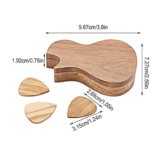Guangcailun Médiator de guitare acoustique avec boîte Tons de bois Accessoire musical fait à la main Plectres clairs… - Les Beatles, Paul McCartney, John Lennon, RIngo Starr, George Harrison Guangcailun Médiator de guitare acoustique avec boîte Tons de bois Accessoire musical fait à la main Plectres clairs… – Image 2