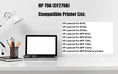 Image of 79A /CF279A Black Toner Cartridge forLaserjet Pro M12a, M12w,Laserjet Pro MFP M26A, M26NW, Laserjet Pro M12A,Laser Jet M12 (1 pcs)