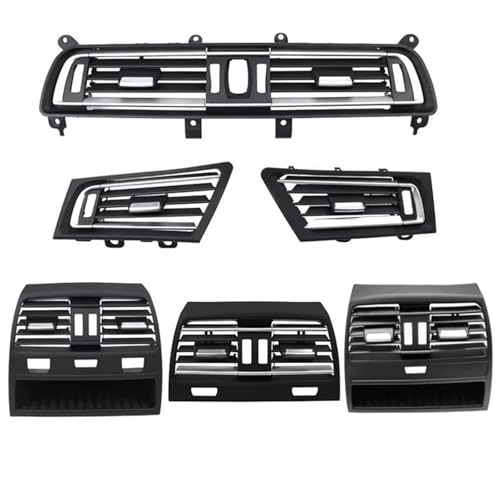 Car AC Radiator Grille Compatible With BMW For 7 Series For 730 735 740 2009-2016 Upgraded Front Rear Air Vent Grille Outlet Panel(Central High-end) - Image 2