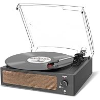 VINTAGE LOOKING&GIFT OPTIONS - As a music player combined age and modern sense, A vintage and fashion style record player is a great Ideal for your loving family and friends at all festivals. No matter to awake a good time in memory, start an element...