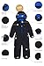 first instinct by killtec Kinder Skioverall/Schneeanzug mit Kapuze FISW 36 MNS ONPC, dunkelnavy, 86, 42257-000