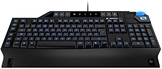 Lioncast LK15 LED Backlit Gaming Keyboard (QWERTY) for Windows OS; Ultra-fast, Anti-Ghosting, n-Key Rollover & Adjustable Repeat Rate; USB Docks, Palm Rests & 16.7 M - Colour
