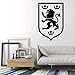 Wfnbzd Logo Adesivi murali Emblemi Floreali Corona di Leone Medievale Adesivi murali in Vinile Raffreddare Soggiorno Camera da Letto Home Decor Murale 42x62 cm