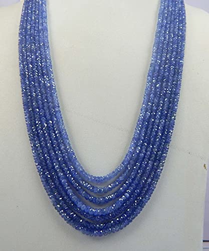 Blue sapphire beads saphir bleu perles en vrac facettées 2-4 mm pour bijoux 7 rangs