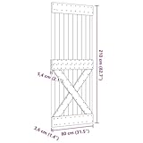 Zoom IMG-2 vidaxl porta narvik 80x210 cm Zoom IMG-2 vidaxl porta narvik 80x210 cm