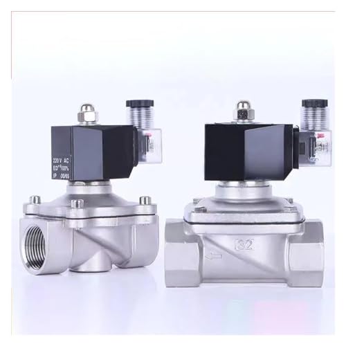 Électrovanne 3/4 normalement fermée inox DC24V vanne solénoïde eau - 2