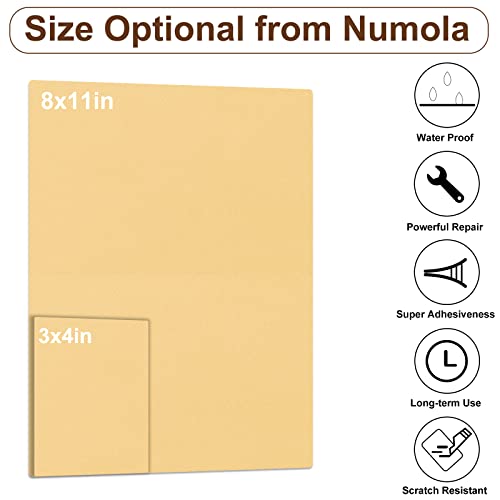 Leather Repair Patch 8×11 inch Strong Adhesive Vinyl Patch, Anti Scratch Repair Tape for Couch, Sofas, Car Seat, DIY Furniture Upholstery, Handbags, Jackets First Aid Stick On Patch (Beige 6.0)