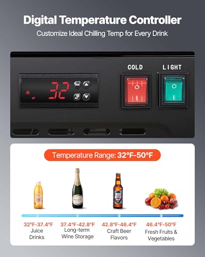 Image of VEVOR Commercial Merchandiser Refrigerator, 54.3 Cu.Ft / 1538L Upright Beverage Cooler, 3 Glass Door Display Refrigerator with Customizable Lightbox, 12 Adjustable Shelves, Soft LED Lighting & Casters
