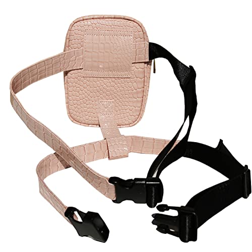 INNTURT Leg Harness Bag - Synthetic Leather Thigh Harness Fanny Pack - Light Pink, S - Image 4