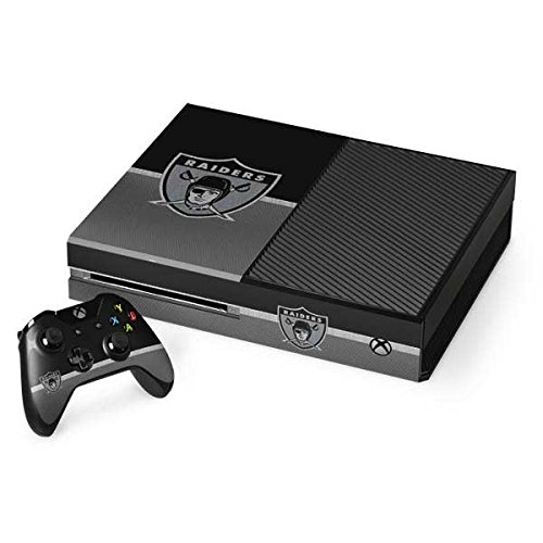 Skinit Decal Gaming Skin Compatible with Xbox One Console and Controller Bundle - Officially Licensed NFL Las Vegas Raiders Vintage Design
