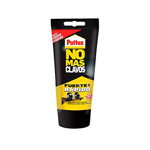 Pattex No Más Clavos Original, adhesivo de montaje resistente, pegamento extrafuerte para madera, metal y más, adhesivo blanco instantáneo, 1 tubo x 150 g
