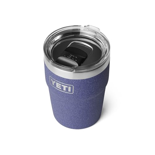 Image of YETI Rambler 16 oz Stackable Tumbler, Vacuum Insulated, Stainless Steel with MagSlider Lid, Moon Dust