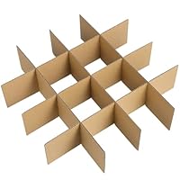 NUOBESTY 6Er Set Trennwände Aus Karton Für Umzugskartons – Kartontrennwände Für Verpackungen Und Glasgeschirr Für Sichere Lagerung Versand Und Umzug, 82x82x80mm