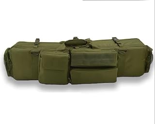 Genérico Funda Militar de Transporte para Arma Larga M249 de 95CM. Nylón de Alta Resistencia y Acolchado Grueso. Color Verde.