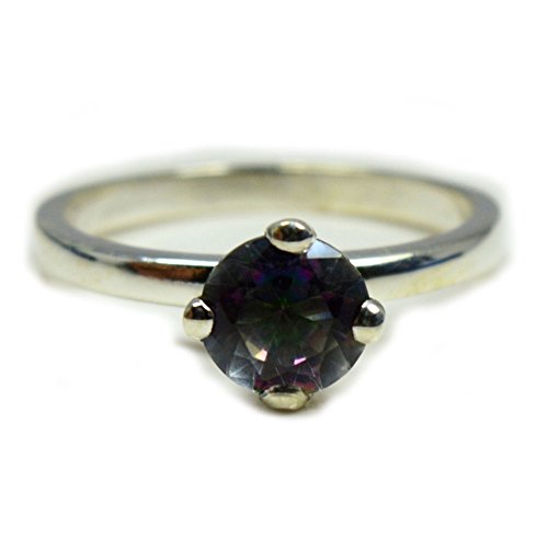 Bague quartz mystique en argent le cadeau idéal fait main comme pierre de naissance