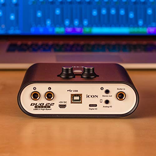 Icon Pro Audio Duo 22 Live Usb Audio Interface With Mobile Streaming Capabilities, (1 Mic Preamp) #TOP5