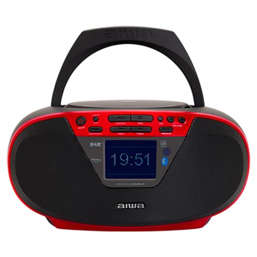 Aiwa BBTU-500DAB/RD Dab+ Portable CD Radio with 2.4