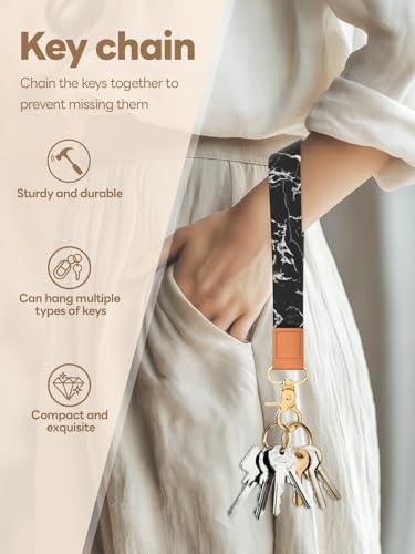 Image of Wristlet Keychain for Women and Men, Key Chain Holder, Wrist Lanyard for Keys