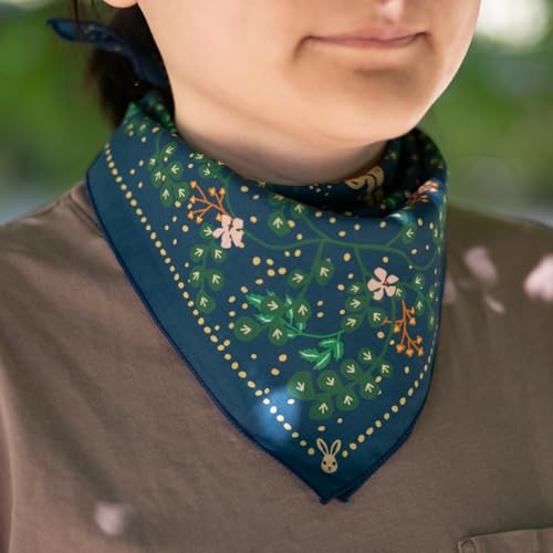 Image of WHTE MOSS Bandana - 100% Cotton Extra Soft Scarf Handkerchief for Men & Women