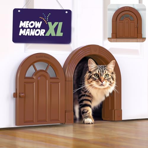 Purrfect Portal Meow Manor® XL Interior Cat Door – No-Flap