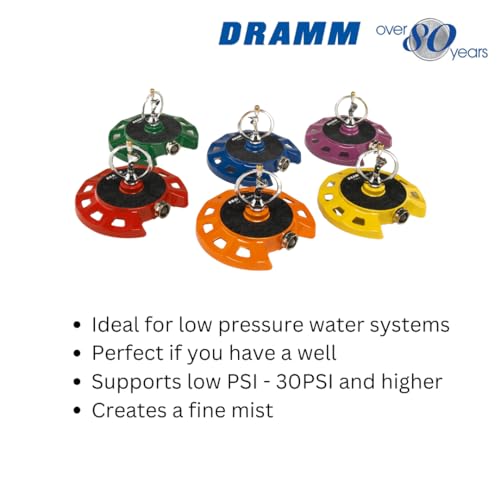 Dramm 15075 ColorStorm Spinning Sprinkler, Blue