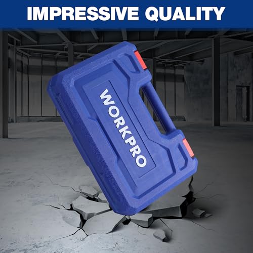 Image of WORKPRO 19 Piece Extra Long Hex Bit Socket Set, Premium S2 Bits | 3 /8 Inch Drive Bit, S2 Steel Long Allen Star Bits, CR-V Sockets, Storage Case, Use for Auto Repairing DIY Project