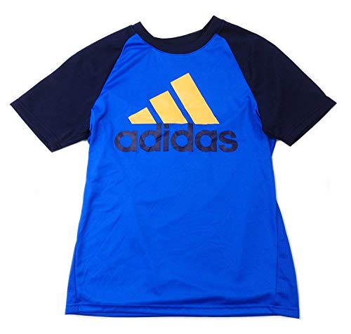 Maillot de sport Adidas garçon 14-16 ans bleu foncé respirant