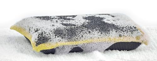 Image of Superio 36-Pack Miracle Microfiber Scrubbing Sponge, Extra Scrubbing Power Kitchen Sponge, Sink, Pot, Pan and Dish Washing, Super Absorbent and Rapid Drying, Multi-Grey
