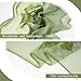 E-Clover Floral Scarf for Women Lightweight Green Flower Chiffon Sheer Scarf Fashion Chiffon Shawl Wraps