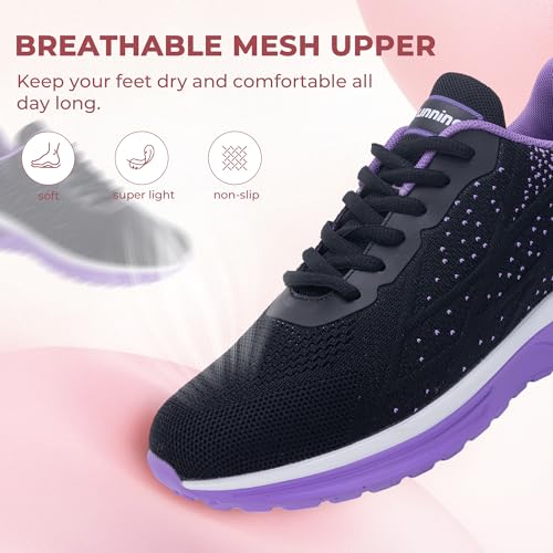 Image of Womens Slip On Tennis Sneakers Walking Running Shoes Easy to Wear