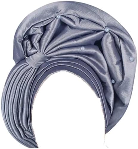 Dvbfufv Nigeria Wedding Turban Cap for Women Muslim Hijab Bonnet Headwrap African Headwear