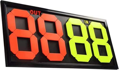 Tablero manual portátil para cambio de jugadores y tiempo en deportes