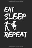  Eat Sleep Salsa Repeat: A5 Salsa Tagebuch Dot Grid Journal - Dancing Notebook - Südamerikanische Tänze - Tanzkurs - Tanzen